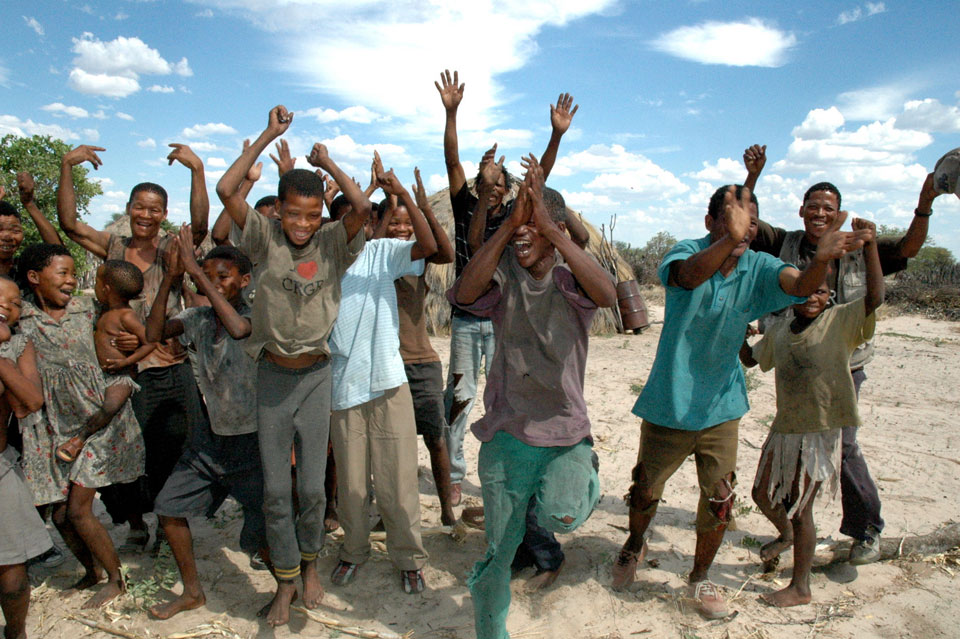 Bushmen celebrate