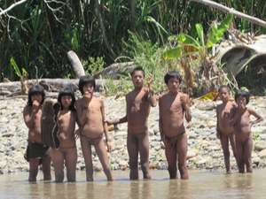 Up to 200 uncontacted Mashco-Piro Indians have entered a local indigenous village. 
