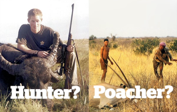 Survival's #HuntersNotPoachers campaign highlights the irony that tribal peoples are persecuted for hunting while trophy hunting is encouraged.