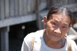 Penan Frau aus Long Liwok, Borneo, Malaysia