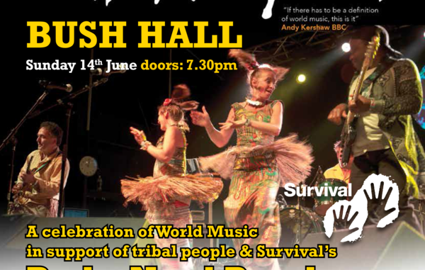 World music group 'Baka Beyond' will play a special concert in aid of Survival on Sunday, June 14, at London's Bush Hall.