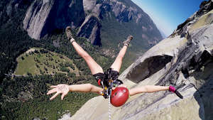Watch Tesia's jump off Yosemite's El Capitan to stop crimes committed in the name of conservation.