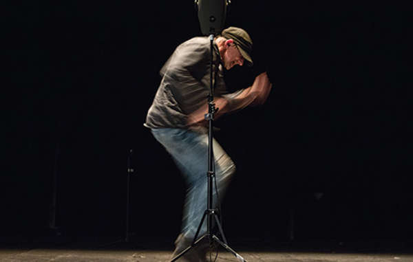 Simon McBurney performs in experimental one-man show 'The Encounter' about the tribal peoples of the Javari Valley.
