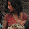 Young Pirahã mother. &copy; Daniel Everett