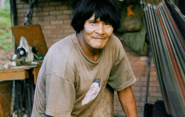 Iawí, one of the last survivors of the Avá Canoeiro tribe, pictured in 2000