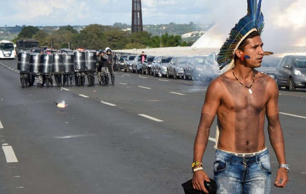 President Temer's proposed legal opinion has sparked major indigenous protests in Brasilia