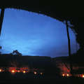 Interior of the Yanomami Maloca at night in Davi Kopenawa's community, Brazil. &copy; Victor Engelbert/Survival