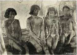 Des milliers d'Indiens d'Amazonie ont été réduits à l'esclavage et tués lors du boom du caoutchouc.