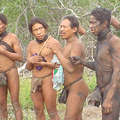 Four Ayoreo-Totobiegosode men make first contact with the outside world in 2004. © <span class="caps">GAT</span> / Survival