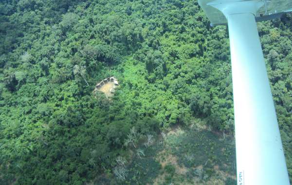 Aerial photos of an uncontacted Yanomami village were released in 2011. Recent overflights have found the communal house empty.