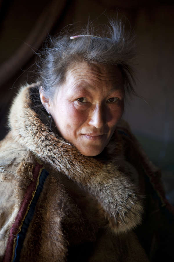 Nenet woman, Yamal Peninsula, Russia.