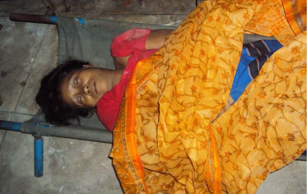 The body of Chigon Mila Chakma, who was killed on Wednesday