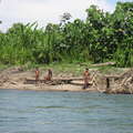 Uncontacted Mashco-Piro from south-east Peru,
close to the Manú National Park.  &copy; G. Galli/uncontactedtribes.org