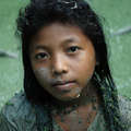 Enfant cashinahua, Rio Curanja, Pérou &copy; David Hill/Survival