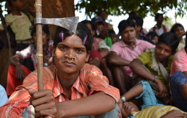 The Dongria have rallied together in opposition to an open pit mine in their Niyamgiri Hills. 