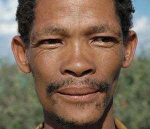 Kebonyeng Kepese has been arrested and beaten for hunting to feed his family. 