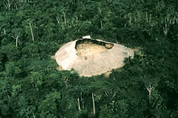 Una maloca yanomami, Brasil.