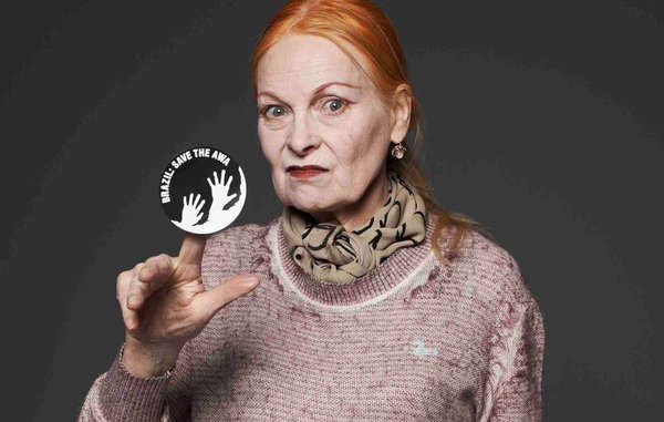 Internationally renowned fashion designer Vivienne Westwood has called on Brazil to save Earth's most threatened tribe. (Image can only be used in connection with Survival International's Awá campaign)