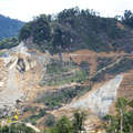 Les barrages sont en cours de construction sur la terre des Penan.  &copy; Survival