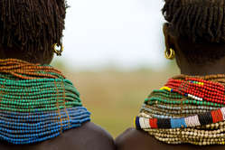 The Nyangatom people live on the Omo river banks in south Ethiopia.