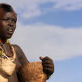 Una donna Hamar della parte orientale della valle dell'Omo, in Etiopia. &copy; Eric Lafforgue/Survival