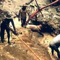 Gold miners work illegally on the Yanomami’s land &copy; Survival