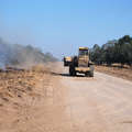 A bulldozer works on a road built through Ayoreo-Totobiegosode land, Paraguay &copy; Survival