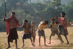 Dongria Kondh children dance, Niyamgiri