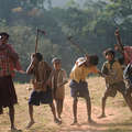 Dongria Kondh children dance, Niyamgiri &copy; Toby Nicholas/Survival