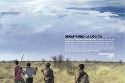 Survival lanza una campaña publicitaria denunciando la situación de los bosquimanos