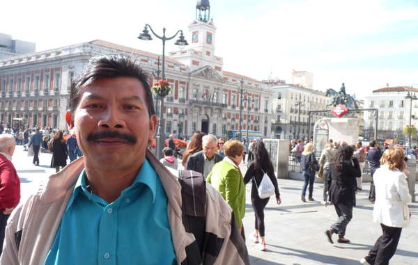 Ivaldo André ha viajado a Madrid para denunciar el asalto a los derechos indígenas en Brasil.