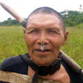 Een Murunahua man in het zuidoosten van Peru die onlangs voor het eerst in contact kwam met de buitenwereld. &copy; Chris Fagan/Upper Amazon Conservancy