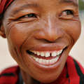 Bushman woman, Botswana. &copy; Katherine B. Topolniski/kbt photography