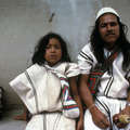  Arhuaco man & child, Sierra Nevada de Santa Marta, Northern Colombia. &copy; Survival International