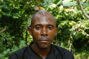 This Baka man from Ndongo village reported that he was severely beaten by anti-poaching squads on two occasions. His neighbors have appealed to WWF to stop funding such abuses.