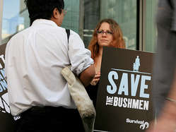 Survival is calling for a boycott of Botswana diamonds until the Bushmen are allowed water.