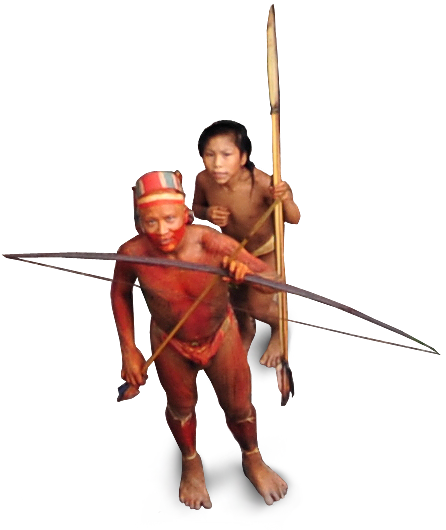 Uncontacted man and child