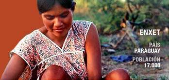 Los enxets fueron antaño cazadores-recolectores autosuficientes, pero la mayor parte vive ahora como temporeros explotados en las grandes haciendas de ganado que han absorbido sus tierras. Es-enxet_cropped