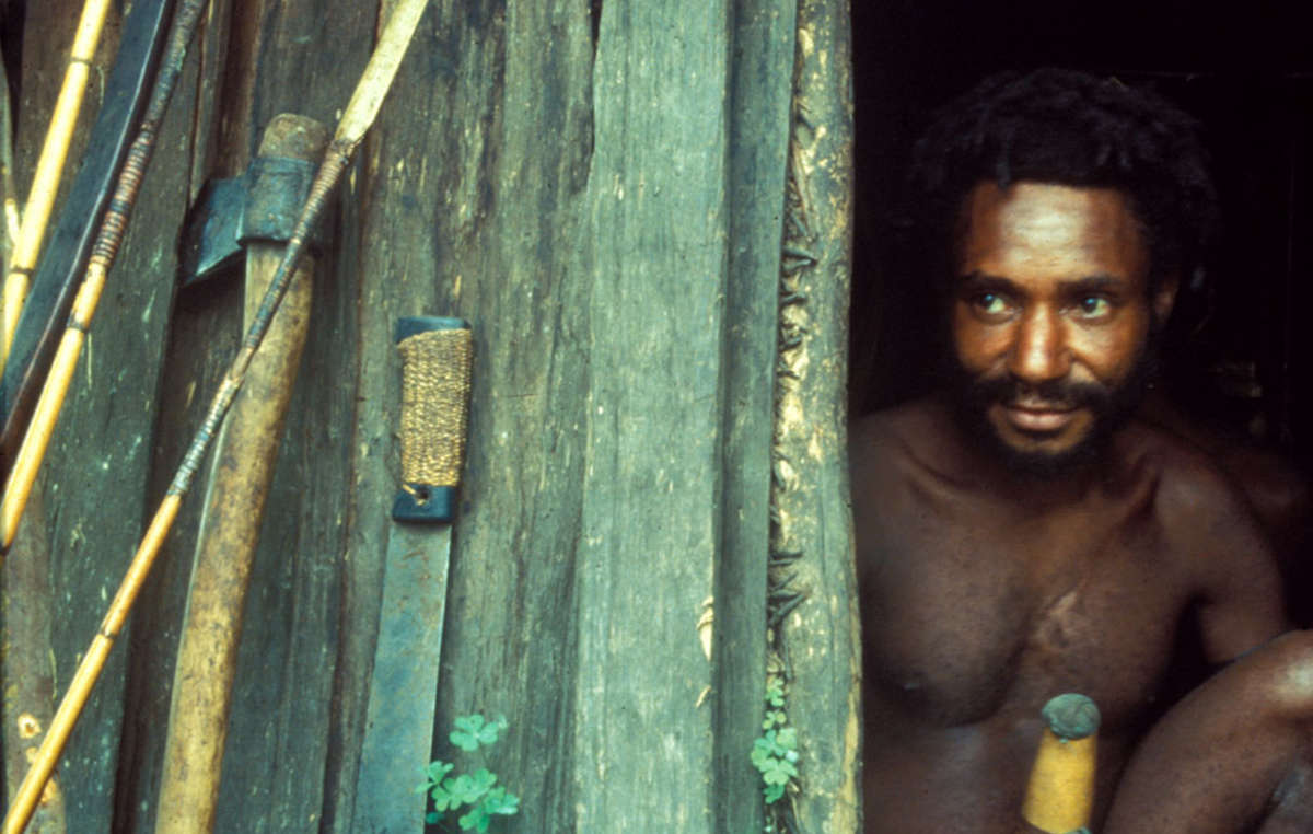 Mann vom Volk der Dani, Papua