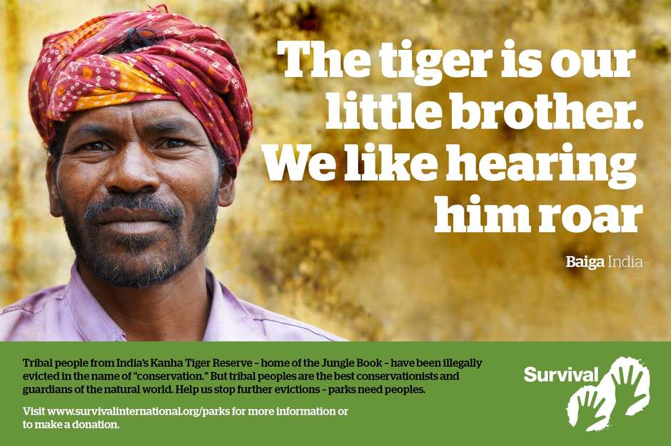 Tribal peoples have often peacefully co-existed with wildlife for generations, but now they face eviction from their ancestral homelands for 'conservation'.  "Act now":http://www.survivalinternational.org/about/tigers to stop these illegal evictions.