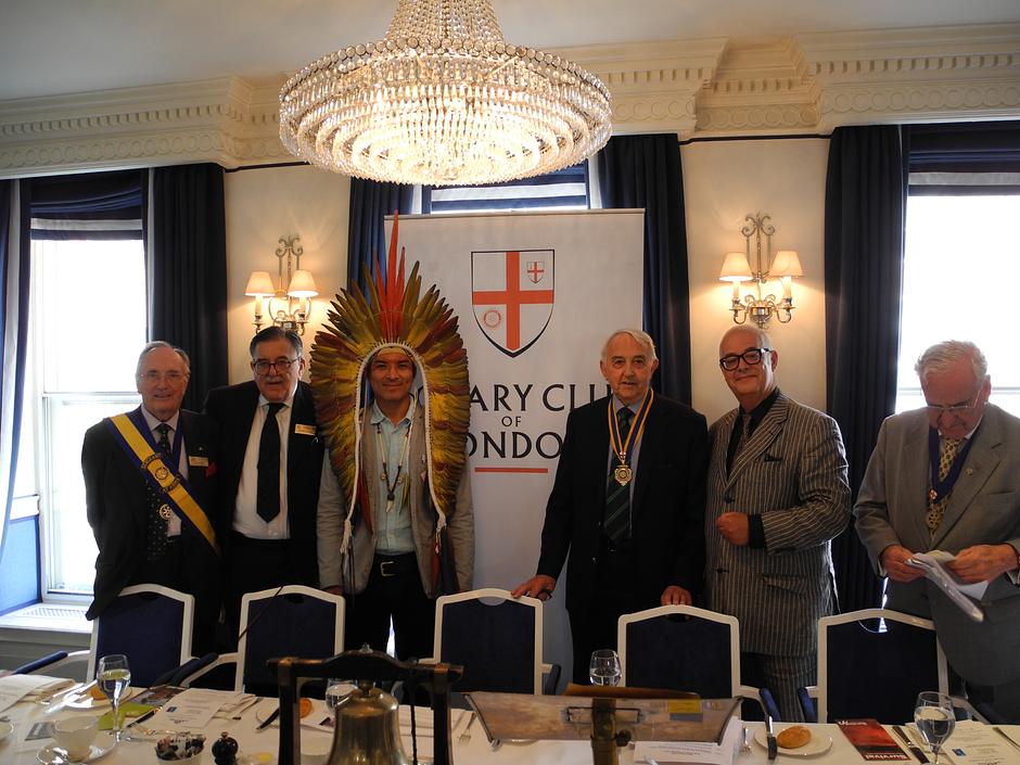 Nixiwaka meets the Rotary Club of London. 