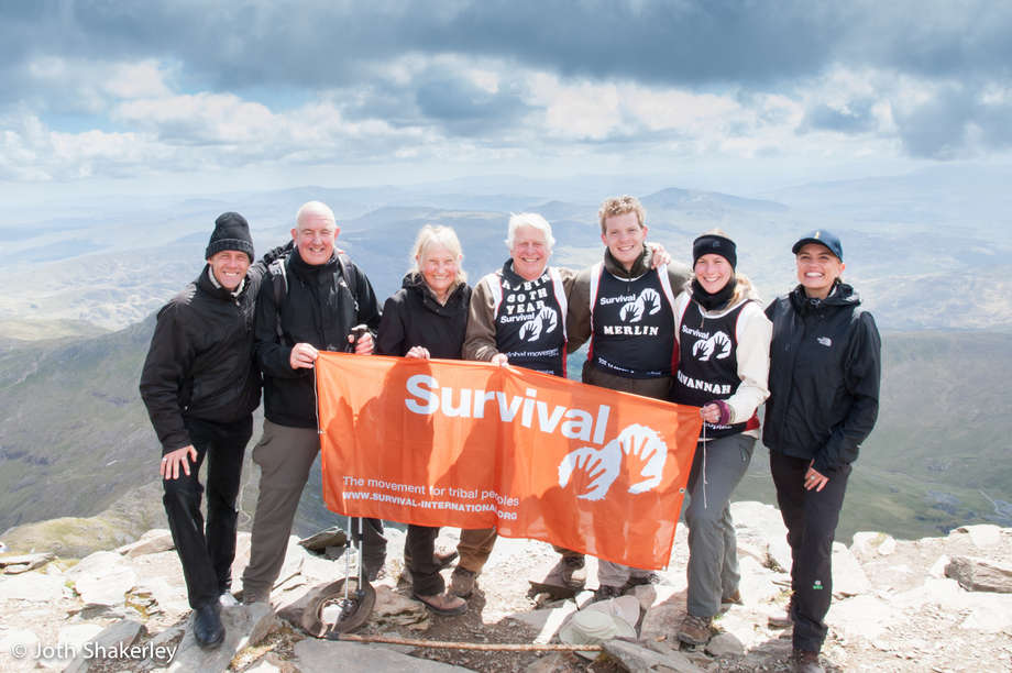 Robin's second challenge saw him and his team climbed Snowdon - the highest mountain in Wales - in two hours.