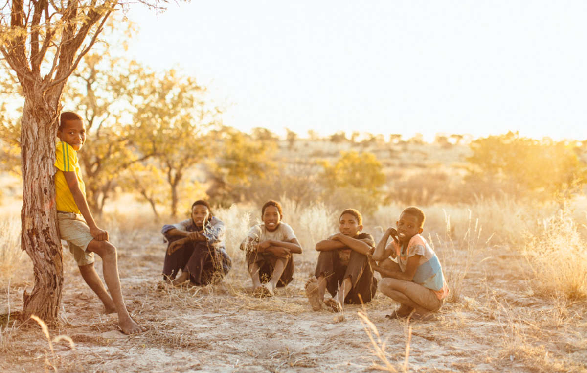 Botswana Bushmen, Kua Children.
