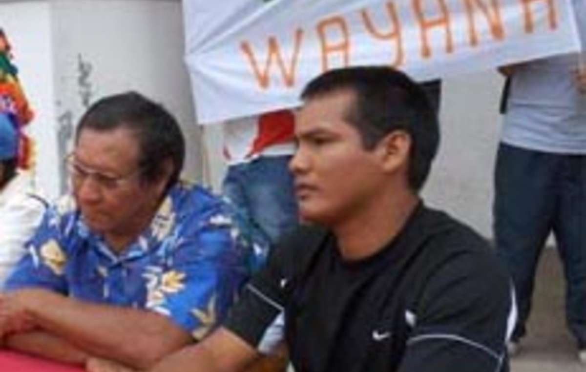 Kumalé Pleike assis à côté du Gran Man Amaïpoti siégeait au conseil d'administration du parc amazonien où il représentait les instances coutumières. Il s'est donné la mort en 2008.
