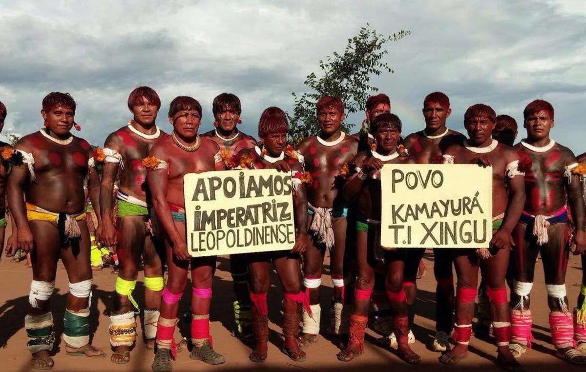 Indígenas do Xingu apoiam o samba enredo da escola Imperatriz Leopoldinense, Carnaval 2017