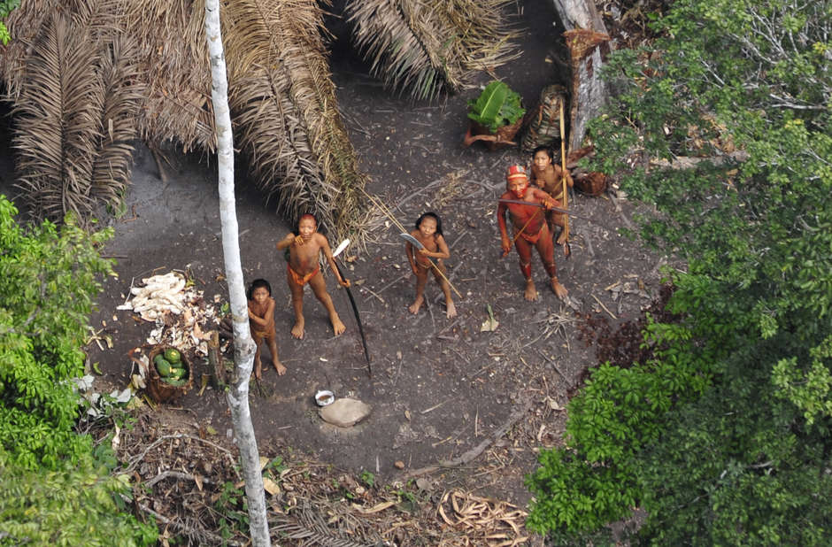 Brazil is home to around "100 uncontacted tribes":http://www.uncontactedtribes.org/, the most vulnerable societies on the planet. Whole populations are being wiped out by violence from outsiders who steal their land and resources, and by diseases like flu and measles to which they have no resistance. 

The "uncontacted Kawahiva":http://www.survivalinternational.org/tribes/uncontacted-brazil/the-last-ones in central Brazil are facing annihilation as loggers and ranchers invade their land. After evidence suggested they were being deliberately targeted by loggers, forcing them to live constantly on the run, a public prosecutor launched an investigation into their genocide. 
