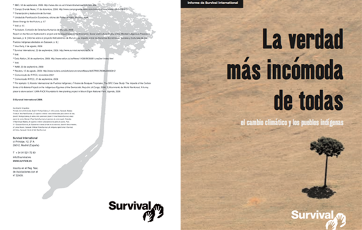 Informe de Survival International 'La verdad más incómoda de todas'.