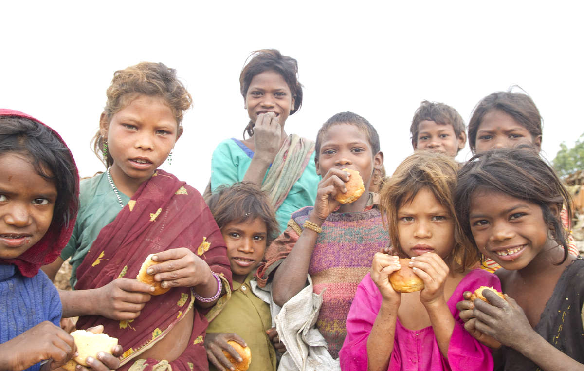 Niños del pueblo indígena bihor, estado de Jharkhand. Hay 84 millones de indígenas tribales en la India.