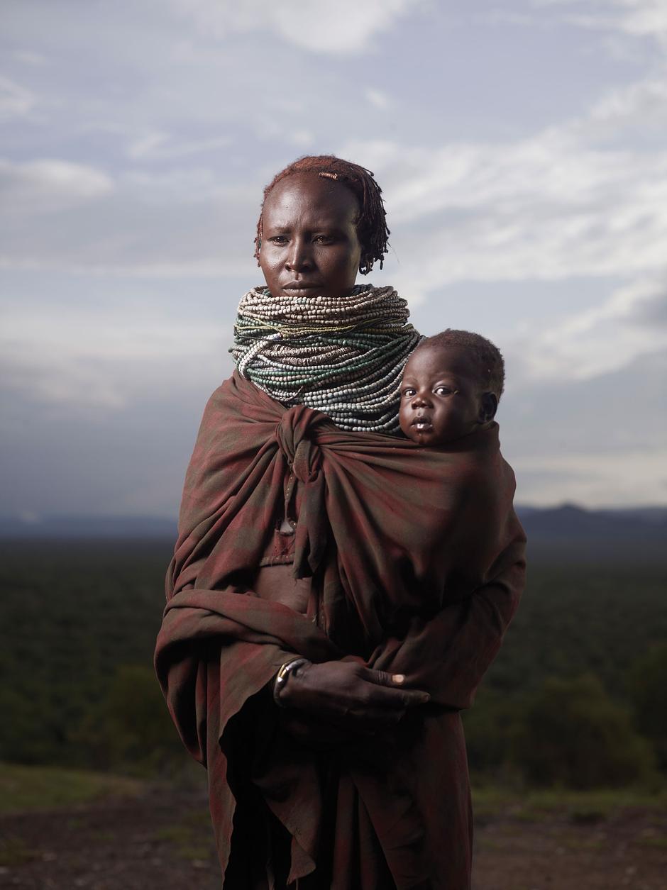 The Karo are considered one of the Omo Valley’s most endangered tribes with an estimated population of only 1,500 remaining.

_This picture is "available as a greetings card":http://shop.survivalinternational.org/products/joey-l-greetings-cards, with all profits going to Survival's campaigns._