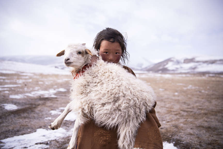 Tibetisches Kind, 2018.